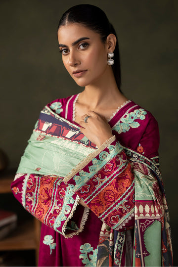 Zellbury Embroidered Shirt Shalwar Dupatta - 0235 Online Shopping